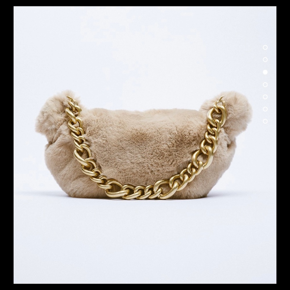 Zara fur bag